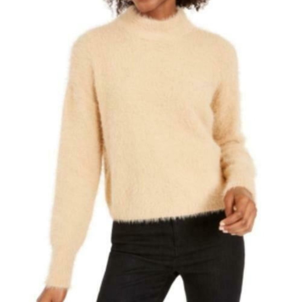 🎁 Sun + Moon Fuzzy Mockneck Sweater